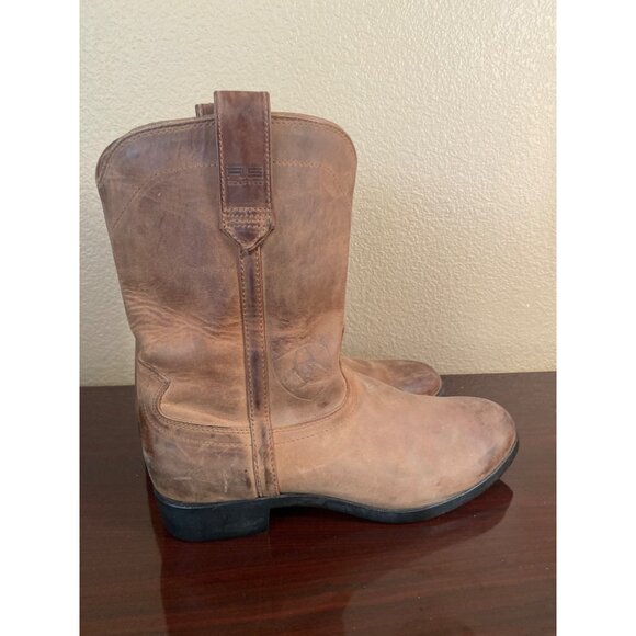 Ariat Heritage Roper Western Boots Men’s US 9 Brown Leather Pull-On - Picture 6 of 11